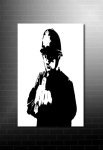 Banksy rude copper canvas art print on canvas, banksy cops print, Banksy rude copper, banksy prints, banksy canvas painting