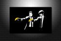 Banksy Pulp Fiction canvas art print, pulp fiction banksy wall art, banksy canvas picture
