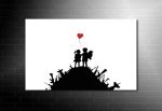 Banksy Kids with Guns canvas, banksy heart, banksy art prints uk, banksy pop art, banksy canvas uk