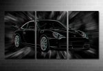 Porsche 3D Canvas Art, 3d canvas art print, porsche wall art