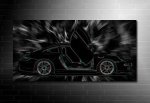 Porsche Canvas Wall Art, 3d canvas art print, porsche wall art