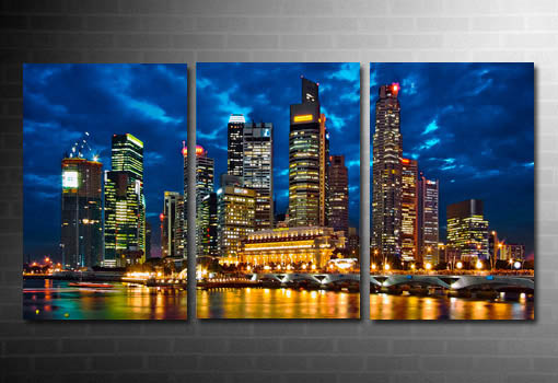 Cityscape Wall Art, New York City Canvas