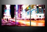 time lapse canvas art, abstract cityscape art