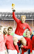 Bobby Moore Canvas Art, Football World Cup Canvas, Football Canvas Art, Bobby Moore Print