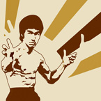 bruce lee pop art, bruce lee