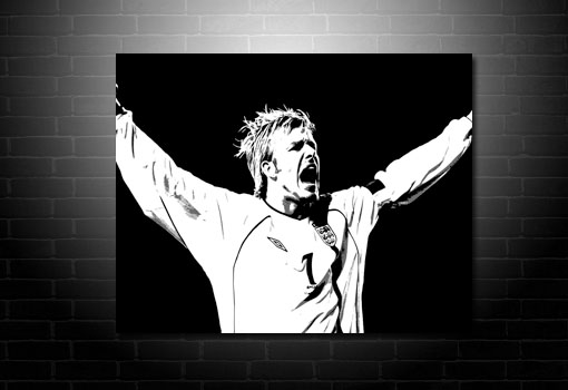 David Beckham Canvas Print, David Beckham Wall Art, David Beckham Canvas Art