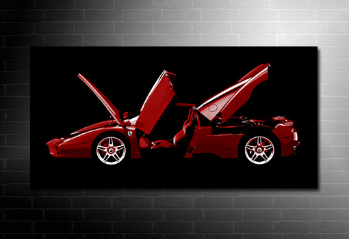 Ferrari wall art, ferrari photo canvas art, ferrari canvas art