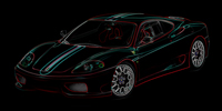 Ferrari 360 Canvas Art, Ferrari Wall Art, Ferrari Canvas Art Print