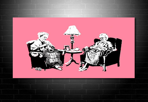 Banksy Grannies canvas art, Banksy Grannies canvas, banksy prints uk, banksy modern art