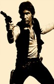 star wars canvas art, hans solo