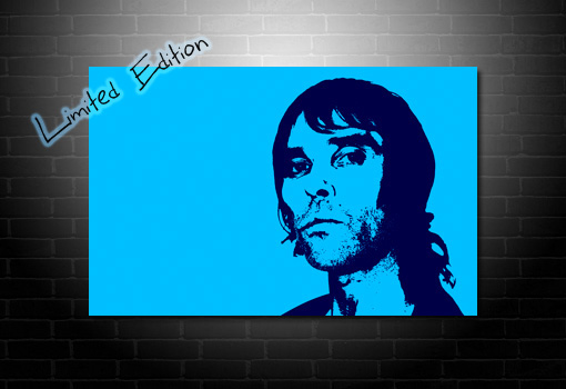 stone roses canvas, ian brown canvas art, ian brown wall art, canvas art uk, ian brown pop art