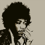 jimi hendrix pop art, jimi hendrix