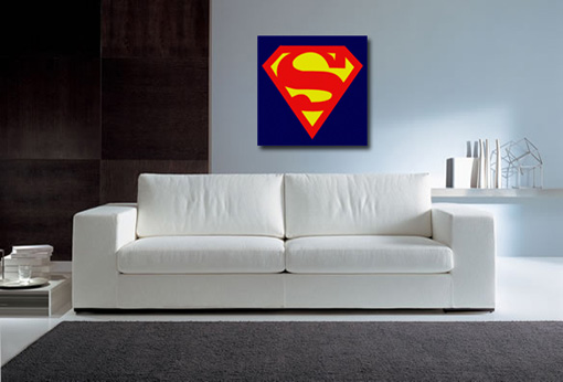 superman canvas print, superman wall art