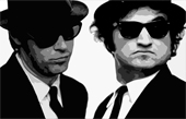 blues brothers canvas art print, the blues brothers canvas art, blues brothers canvas print, blues brothers gliclee print, the blues brothers wall art