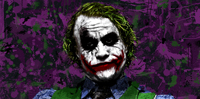 the joker canvas wall art, heath ledger movie art