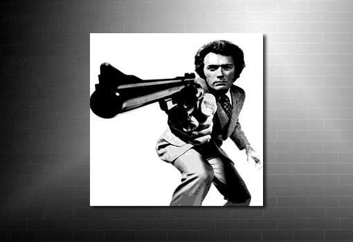 Dirty Harry Canvas Print, clint eastwood canvas print, clint eastwood movie art, dirty harry canvas print, canvas art prints uk