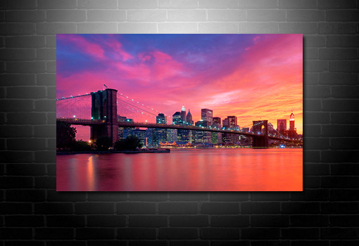 Cityscape Canvas, Cityscape Wall Art, New York City Canvas