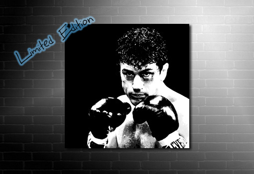 Raging Bull Wall Art, raging bull canvas print, raging bull limited edition canvas, raging bull pop art, de niro movie art