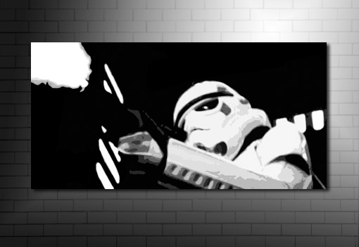 StarWars Canvas Print, star wars movie canvas, stormtrooper wall art, stormtrooper movie canvas, star wars print