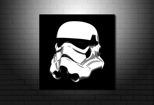 Stormtrooper Canvas Art, stormtrooper wall art, stormtrooper helmet canvas, stormtrooper pop art, star wars art