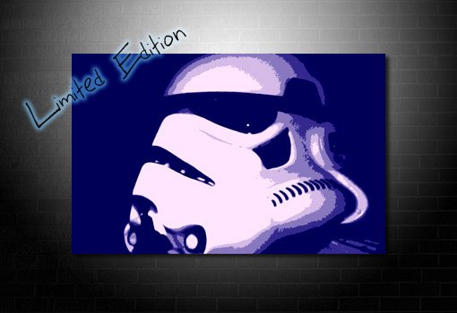 Stormtrooper Canvas, star wars limited canvas print, movie canvas art, star wars movie art, star wars canvas art, star wars print